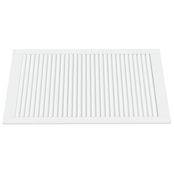 vidaXL Skåpluckor lamelldesign 2 st vit 99,3x59,4 cm massiv furu Vit