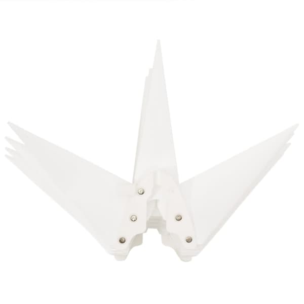 vidaXL Stjärnor med LED-belysning 3 st vikbar vit 57 cm