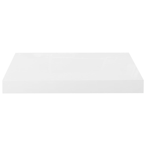 vidaXL Svävande vägghyllor 2 st vit högglans 40x23x3,8 cm MDF Vit