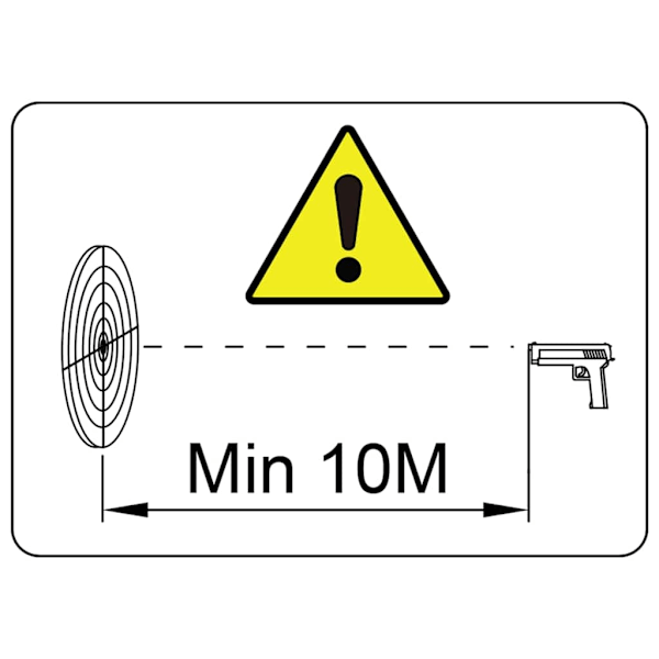vidaXL Kulfång med 100 måltavlor i papper 14 cm Svart