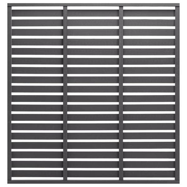 vidaXL Staketpanel WPC 180x180 cm grå grå