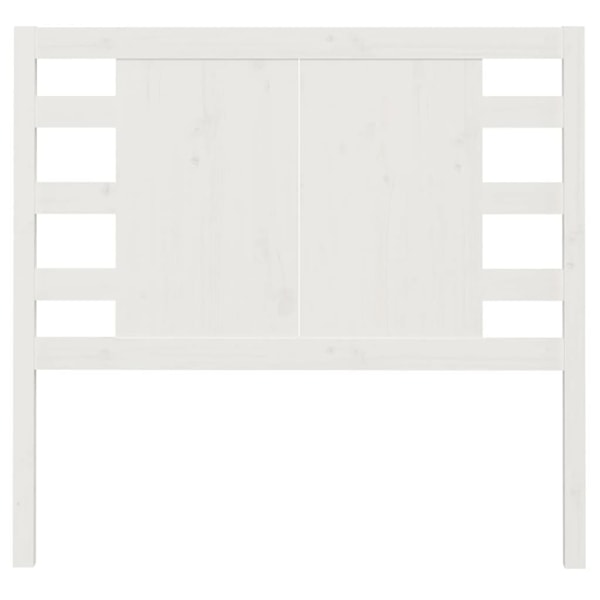 vidaXL Sänggavel vit 81x4x100 cm massiv furu Vit