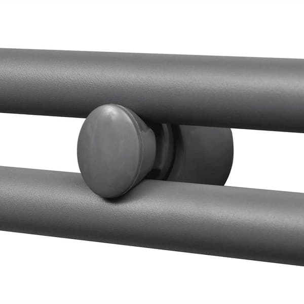 vidaXL Handdukstork centralvärme element rak grå 600 x 1160 mm grå