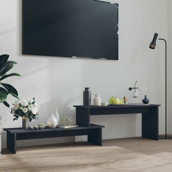 vidaXL TV-bänk grå 180x30x43 cm konstruerat trä grå