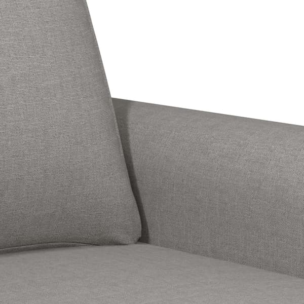 vidaXL 2-sitssoffa ljusgrå 120 cm tyg Grå