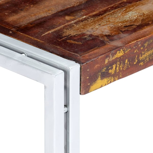 vidaXL Soffbord 120x60x35 cm massivt återvunnet trä multifärg