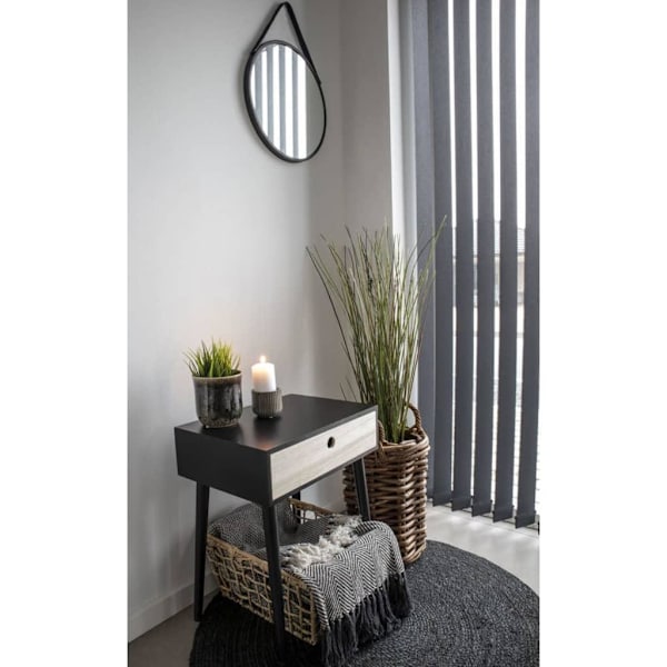 House Nordic Sängbord Annemie svart och naturfärgat Flerfärgsdesign