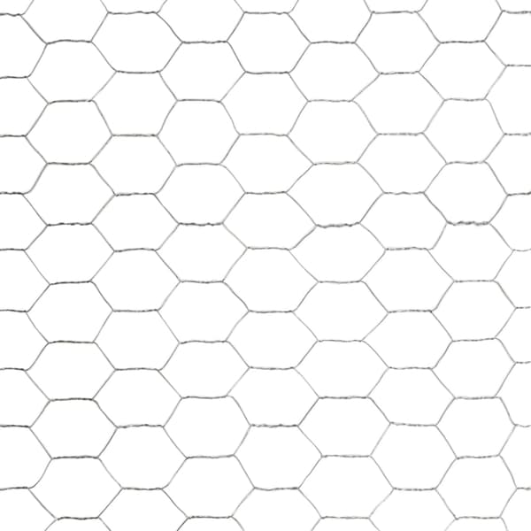 vidaXL Hönsnät galvaniserat stål 25x1,5 m silver Silver