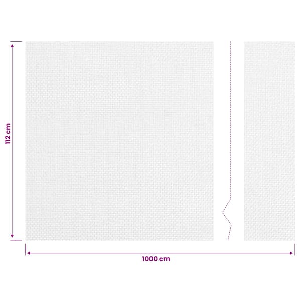 vidaXL Nät 112 x 1000 cm Rostfritt Stål 304 Silver Silver