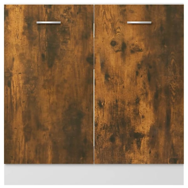 vidaXL Underskåp för diskho “Lyon” rökfärgad ek 80x46x81,5 cm Brun