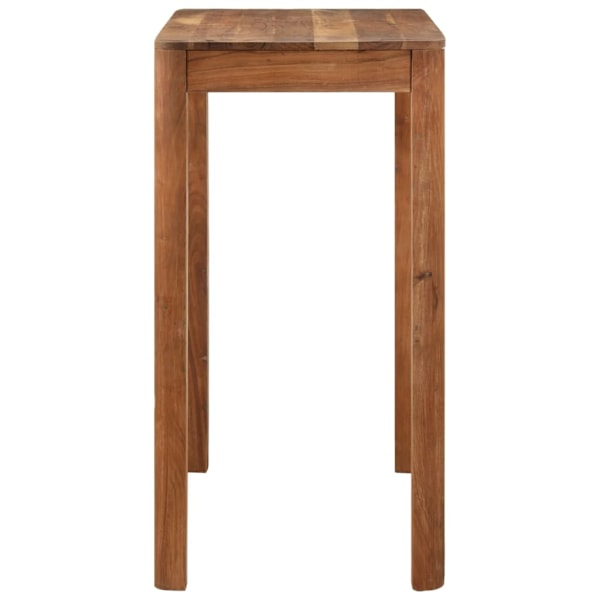 vidaXL Barbord massivt trä med honungsfinish 110x55x106 cm Brun