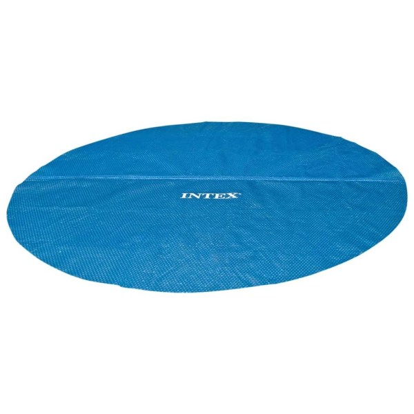 INTEX Poolöverdrag solenergi blå 348 cm polyeten Blå