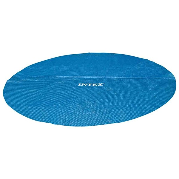 INTEX Poolöverdrag solenergi blå 348 cm polyeten Blå