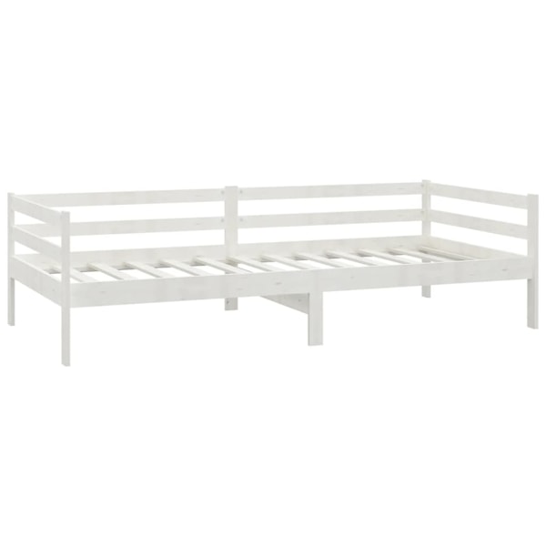 vidaXL Dagbädd vit massiv furu 90x200 cm Vit