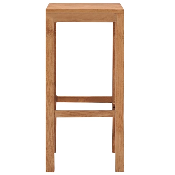 vidaXL Barstolar 2 st massiv teak Brun
