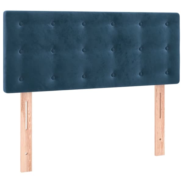 vidaXL Ramsäng med madrass mörkblå 80x200 cm sammet Blå