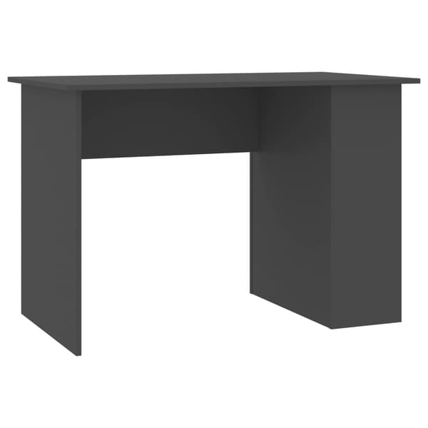 vidaXL Skrivbord grå 110x60x73 cm konstruerat trä grå