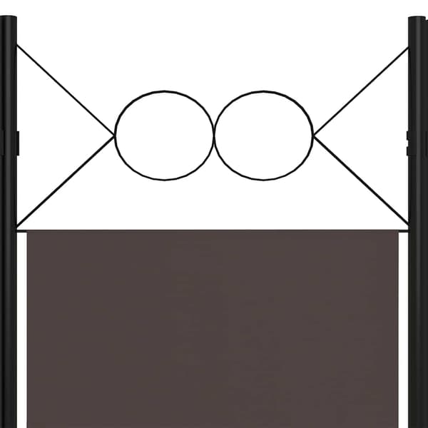 vidaXL Rumsavdelare 3 paneler brun 120x180 cm Brun