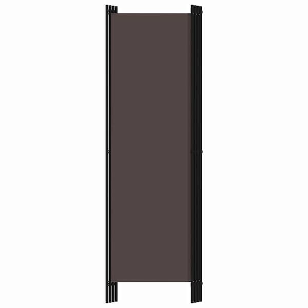 vidaXL Rumsavdelare 4 paneler brun 200x180 cm Brun