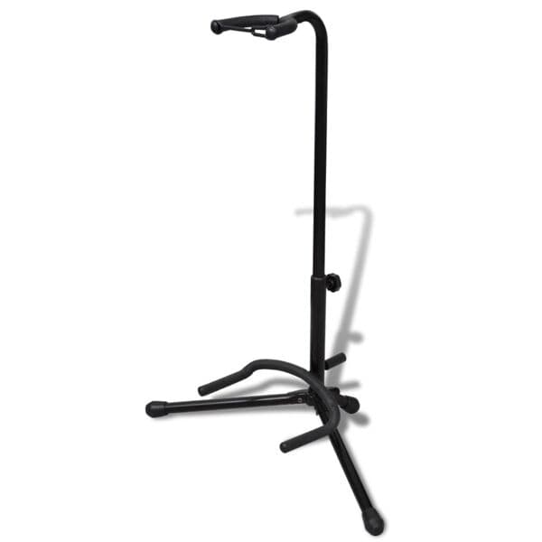 vidaXL Gitarrställ vikbar 66-80cm enkel Svart