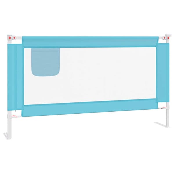 vidaXL Sängskena för barn blå 150x25 cm tyg Blå