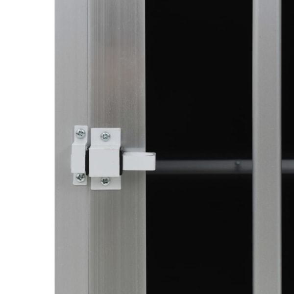 vidaXL Hundbur med dubbel dörr 89x69x50 cm Silver