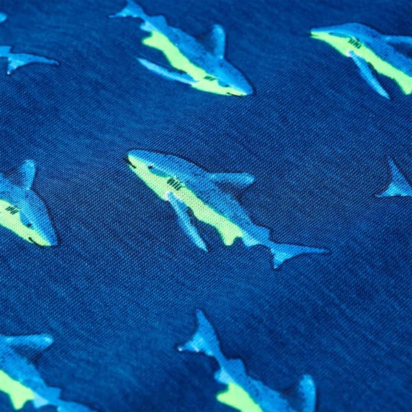 vidaXL T-shirt för barn mörkgrå 92 Blå