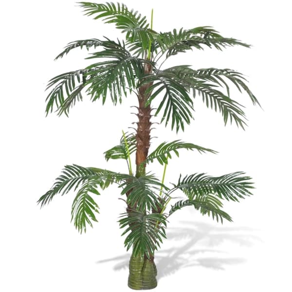 vidaXL Konstgjord Växt Cycus Palm-Träd 150 cm Grön