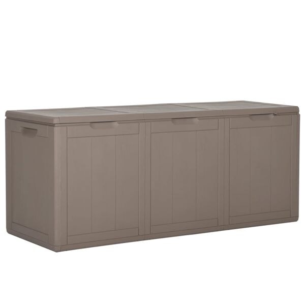 vidaXL Dynbox 270 liter brun PP-rotting Brun