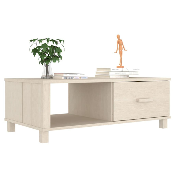 vidaXL Soffbord HAMAR honungsbrun 100x55x35 cm massiv furu Brun