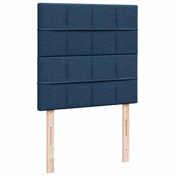 vidaXL Ramsäng med madrass blå 90x190 cm tyg Blå