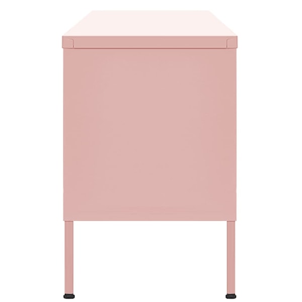 vidaXL Tv-bänk pink 105x35x50 cm stål Rosa