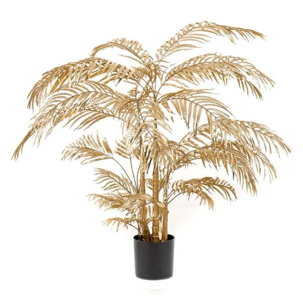 Emerald Konstväxt Areca-palmträd 145 cm guld Guld