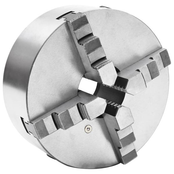 vidaXL 4-backs självjusterande svarvchuck 200 mm stål