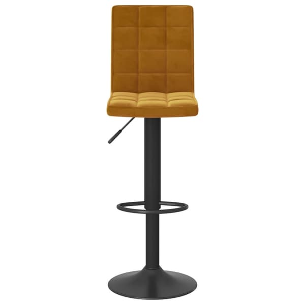 vidaXL Barstolar 2 st brun sammet Brun