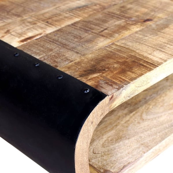 vidaXL Soffbord grovt mangoträ 90x55x39 cm multifärg
