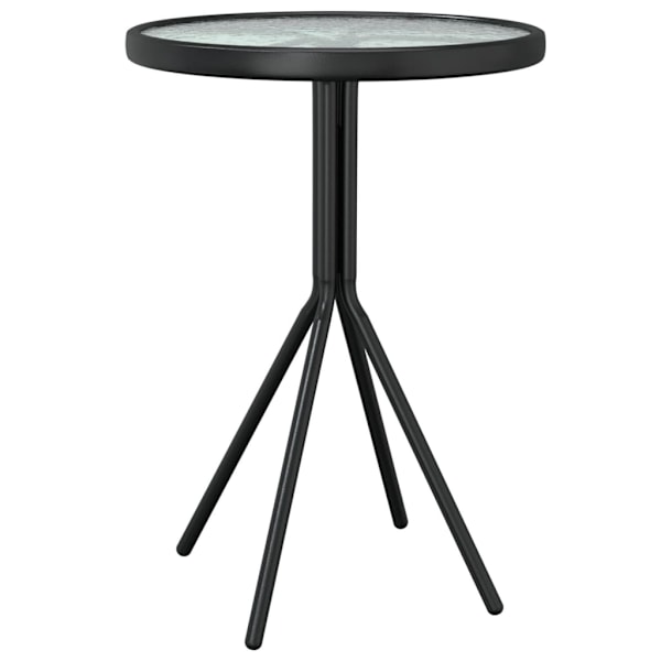 vidaXL Caféset 3 delar stål svart Svart