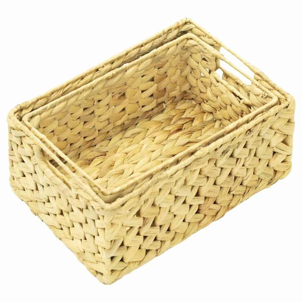 vidaXL Badrumsset 4 delar vattenhyacint Beige