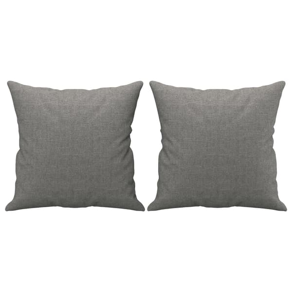 vidaXL Prydnadskuddar 2 st mörkgrå 40x40 cm tyg Grå