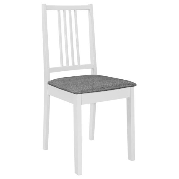 vidaXL Matgrupp 5 delar MDF vit Vit