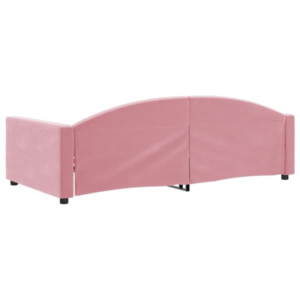 vidaXL Dagbädd rosa 100x200 cm sammet Rosa