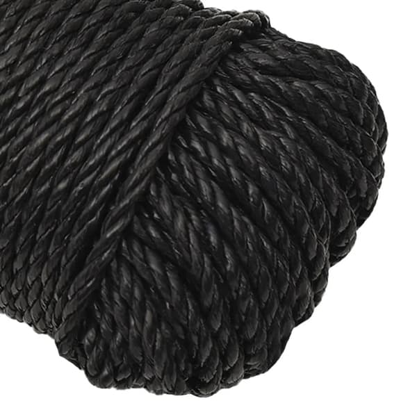 vidaXL Rep svart 3 mm 100 m polypropylen art