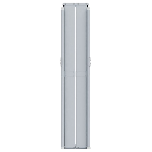 vidaXL Infällbar sidomarkis gräddvit 220x1200 cm Creme