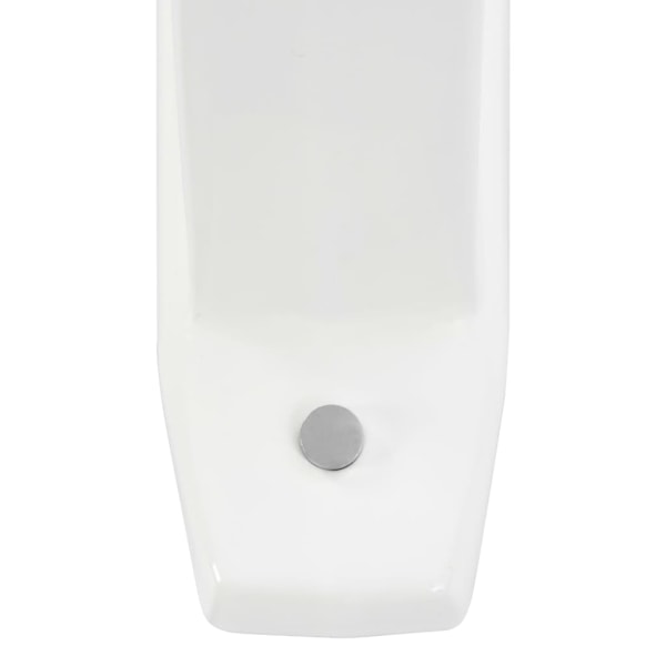 vidaXL Skiljevägg för urinal keramik vit Vit