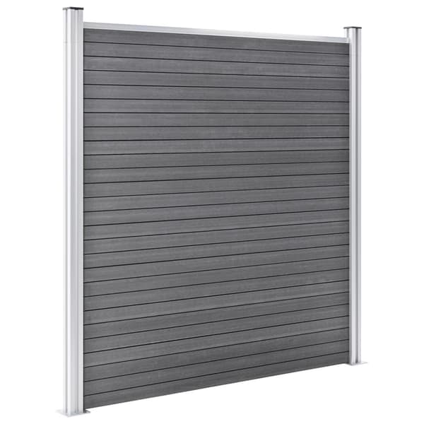 vidaXL Staketpanel WPC 1045x186 cm grå grå
