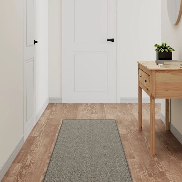 vidaXL Gångmatta sisallook silver 50x150 cm Silver