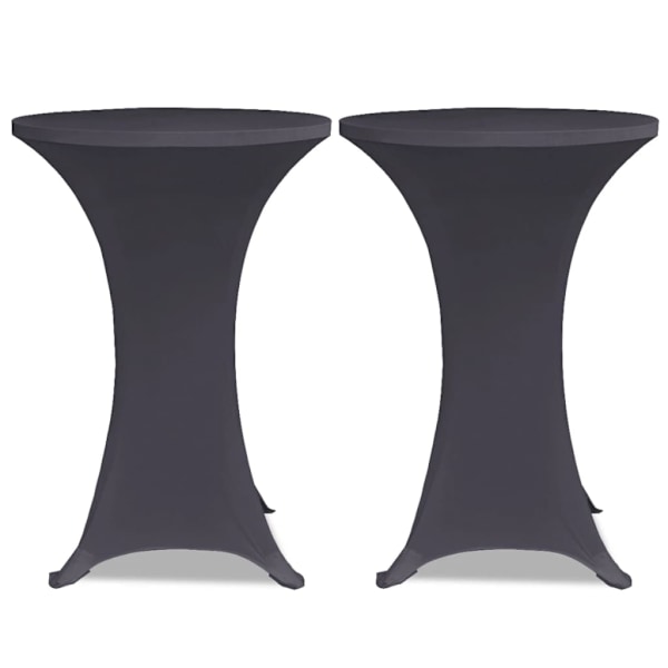 vidaXL Bordsöverdrag 4 st 60 cm stretch antracit Antracit
