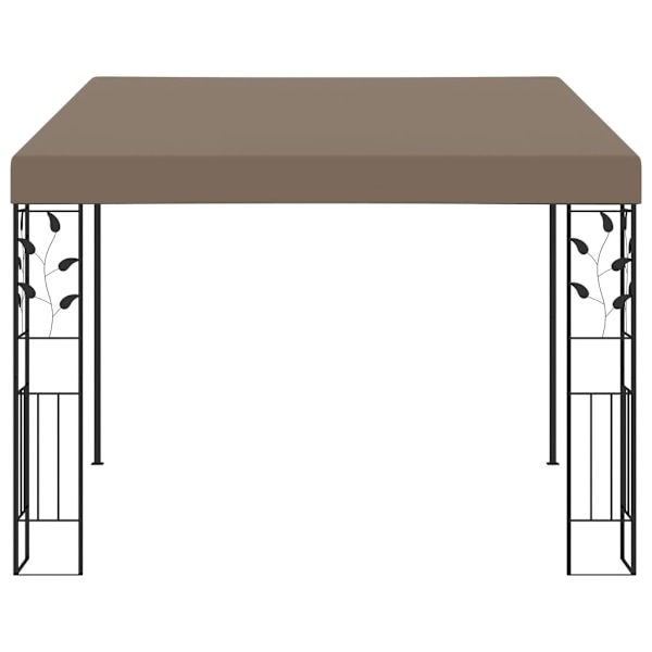 vidaXL Väggmonterad paviljong 3x3x2,5 m taupe Taupe