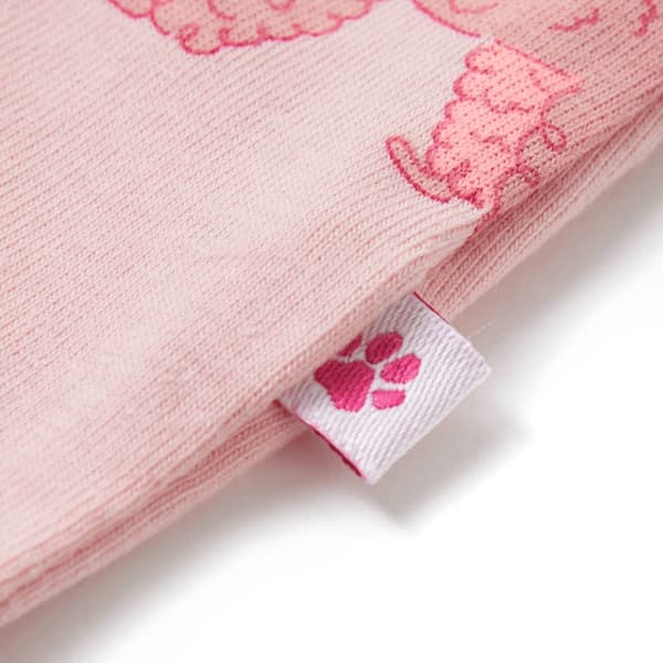 vidaXL Barnpyjamas med korta ärmar ljusrosa 116 Rosa