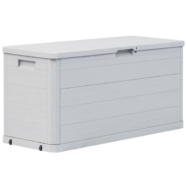 vidaXL Dynbox 280 liter ljusgrå grå
